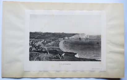 null SEINE-MARITIME (76) - "VUE d'ETRETAT". Entre 1823 et 1832. Dessinée et gravée...