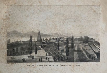 null TURKEY - 2 plates: "VIEW of the first COURT OF THE SERAIL" & "VIEW of the second...