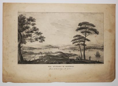 null TURQUIE - "Vue Générale du BOSPHORE, prise de la montagne du Géant". [1822-1828]....