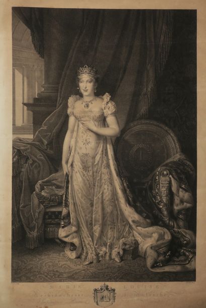 null PORTRAIT de "MARIE-LOUISE, Archiduchesse d'Autriche, IMPERATRICE, Reine et Régente"....