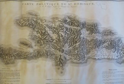 null HAITI - REPUBLIQUE DOMINICAINE - "CARTE politique de ST DOMINGUE, an xi - 1803...