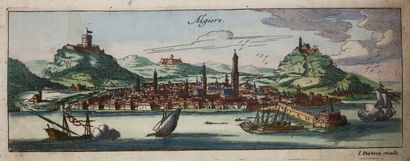 null ALGERIE - VUE de "ALGIERS (Alger)". c.1690. Gravé à l'eau-forte et au burin...