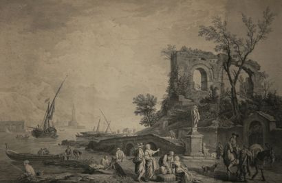 null VERNET Joseph (d'après) (Avignon 1714 Paris 1789) - "Le Pèlerinage, Tiré du...