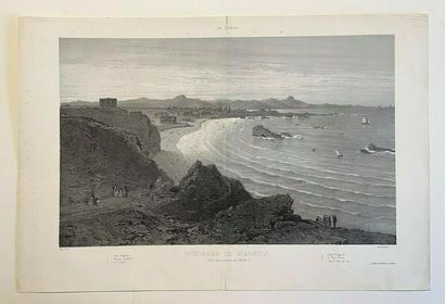 null PYRENEES-ATLANTIQUES (64) - Eugène CICERI - Vue du " Panorama de Biarritz ..."...
