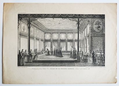 null TURKEY - "Interior of a Salon of the PALACE OF SULTANE HADIDGÉ, Sister of Selim...