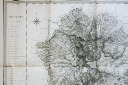null LA REUNION - "MAP OF THE ISLAND OF REUNION, BY BORY DE ST VINCENT, Staff Officer,...