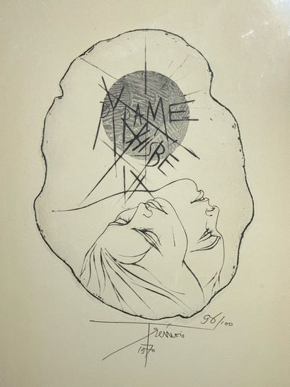 null TREMOIS Pierre Yves (1921- 2020) - "Pyrame et Thisbé" & "Visage à la feuille"....
