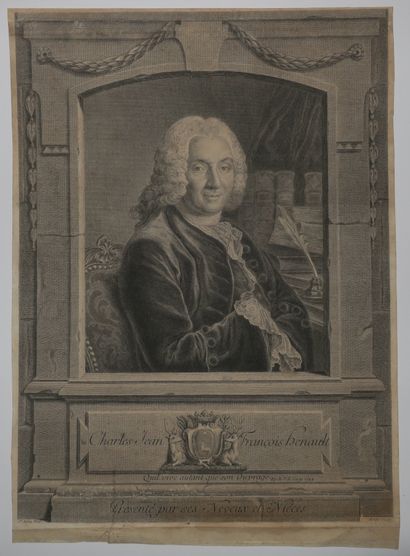 null MOITTE Pierre Etienne (1722-1780) - PORTRAIT de "Charles Jean François HENAULT...