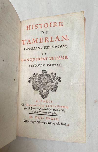 null Jean-Baptiste MARGAT de TILLY.

Histoire de Tamerlan, Empereur des Mogols et...