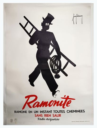null DELAMARE, F. - [ RAMONITE ] Bruxelles, ca. 1930. Affiche promotionnelle pour...