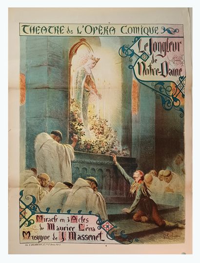 null ROCHEGROSSE, G. - [ Le Jongleur de Notre Dame Jules Massenet ] Paris, ca. 1900....