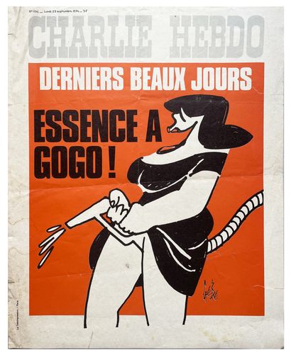 null Gébé (1929-2004) - [ Charlie Hebdo - Derniers beaux jours - Essence à gogo ]...