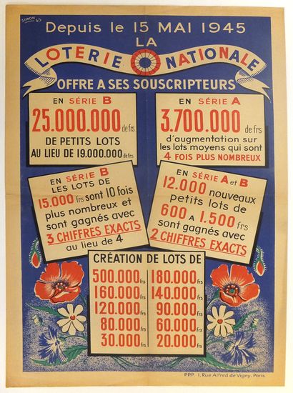 null SIMON. - [ Depuis le 15 mai 1945 la Loterie Nationale offre à ses souscripteurs....