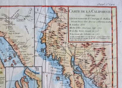 null ETATS-UNIS - "CARTE DE LA CALIFORNIE /I. La carte manuscrite de l'Amérique de...