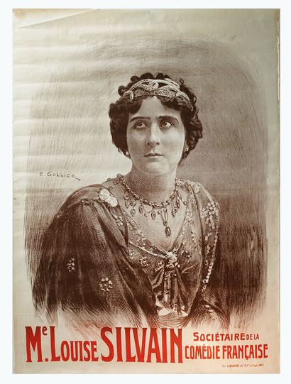 null GALLICE, E. - [ Mme Louise SILVAIN ; Sociétaire de la Comédie Française ] France....