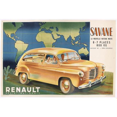 null MORIN. L - [ Renault Savane 1951 L. La nouvelle voiture mixte 6 / 7 places 800...