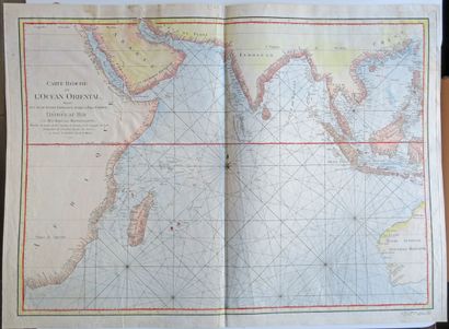 null CARTE MARINE DE l'OCEAN INDIEN - "Carte réduite de l'OCEAN ORIENTAL, depuis...