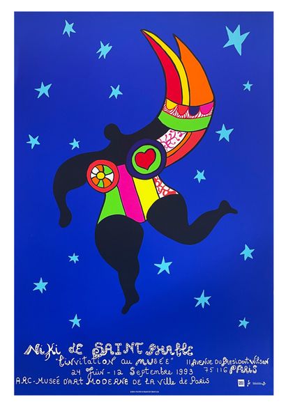  DE SAINT PHALLE, N. - Niki de Saint Phalle L'invitation au musée Paris, 1993. Belle... Gazette Drouot