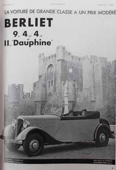 null L'ILLUSTRATION, ensemble de numéros spéciaux : 


Salon de l'Auto, années 1931,...