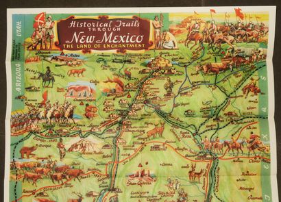 null USA - NEW MEXICO - "Historical Trails through NEW MEXICO / The land of enchantment"....