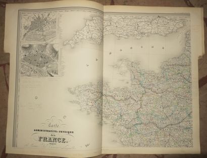 null CARTES de l'EUROPE & de la France, 7 CARTES composées et dressées par H. DUFOUR,...