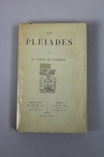 null - GOBINEAU (Arthur, count of): Les Pléiades. Stockholm, Müller, and Paris, Plon,...