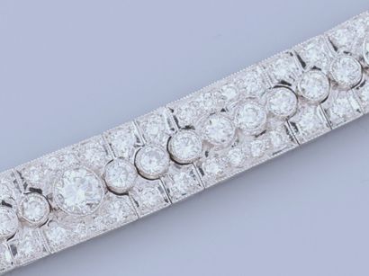 Bracelet ruban en or gris 750°/°° (18K) ,...