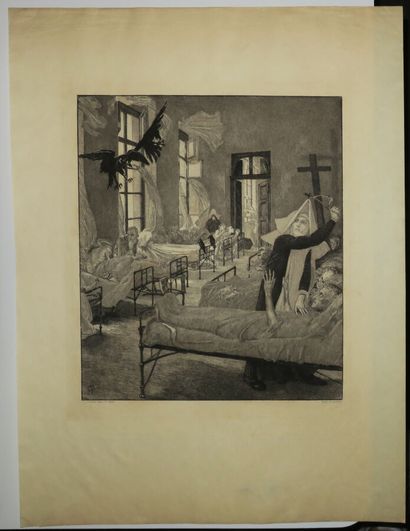 null KLINGER Max (1857 - 1920) - "La peste". 1903. Eau-forte originale. Signée des...