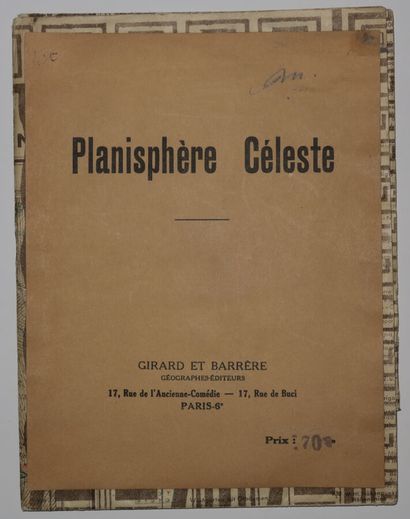 null PLANISPHERE CELESTE contenant les principales étoiles visibles à l'oeil nu dans...