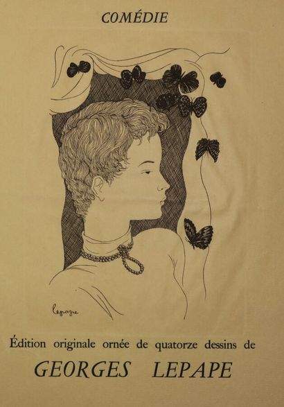 null LEPAPE Georges (1887-1971) - Affiche pour la Parution du livre de Sacha Guitry,...