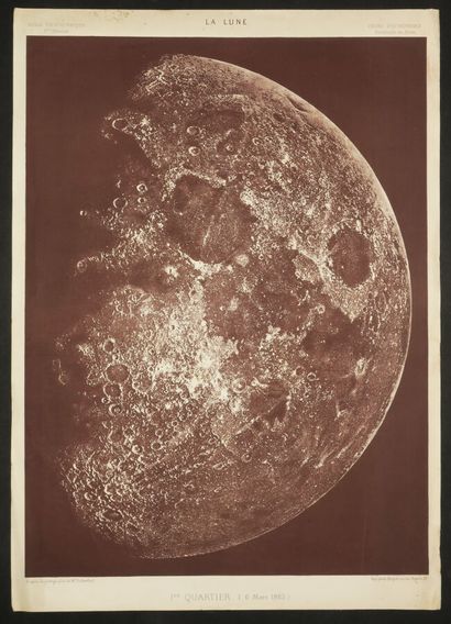 LUNE - Photographie de la lune à son 