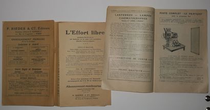 null LANTERNE MAGIQUE - "PROJECTIONS LUMINEUSES", Catalogue 1913 & 1914. Etat A/B....