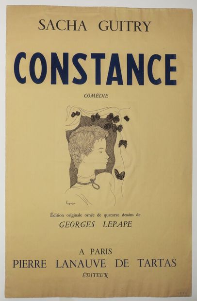 null LEPAPE Georges (1887-1971) - Affiche pour la Parution du livre de Sacha Guitry,...