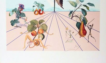 null DALI Salvador (1904-1989) - [Flordali II - La rose papillon], 1981. Lithographie...