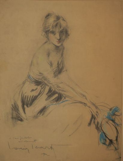 ICART Louis (1888 - 1951) - [Jeune femme...