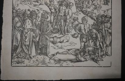 null DÜRER Albrecht (1471 1528) - "Le martyre des dix mille Chrétiens". c.1496-1497....