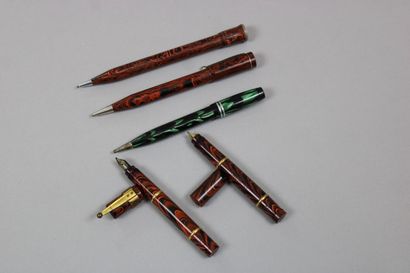 Waterman, ensemble de 2 stylos plume à mécanisme,...