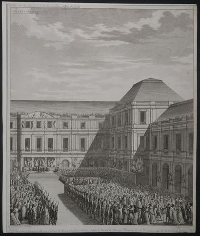 NAPOLEON - "Fête donnée à Bonaparte au Palais National du Directoire, après le traité...