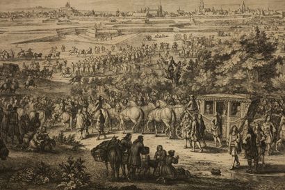 null VAN DER MEULEN Adam-Frans (d'après) (1632-1690) - "Entrée de la Reine dans Arras,...