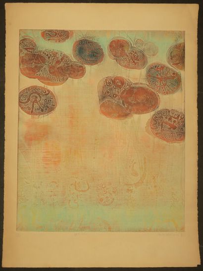 null HASEGAWA Shoichi (Japanese, born 1929) - "Zasso". 1912. Original etching printed...
