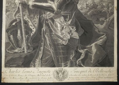  PORTRAIT - WILL Johann Georges (1715-1808) - "PORTRAIT de Charles Louis Auguste...