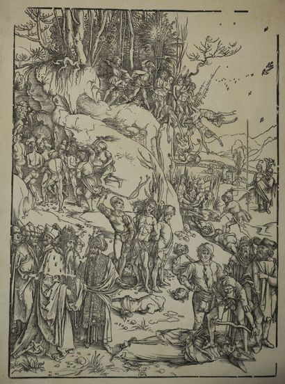 null DÜRER Albrecht (1471 1528) - "Le martyre des dix mille Chrétiens". c.1496-1497....