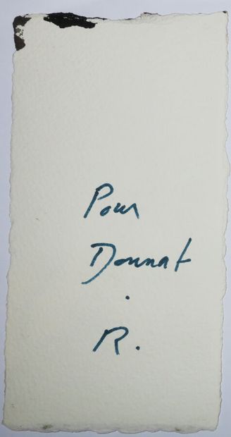 null BARROT Ronan (né à Carpentras en 1973) [Sans titre]. Peinture sur papier vélin...