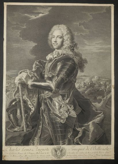 null PORTRAIT - WILL Johann Georges (1715-1808) - "PORTRAIT de Charles Louis Auguste...