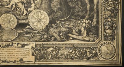 null LECLERC Sébastien I (1637-1714) - "Cérès et Cybèle sur un char, Allégorie de...