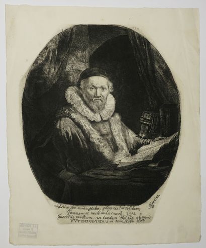 null REMBRANDT H. van Rijn (1606 - 1669) - "Johannes Wytenbogardus" (Jan Uytenbogaert,...