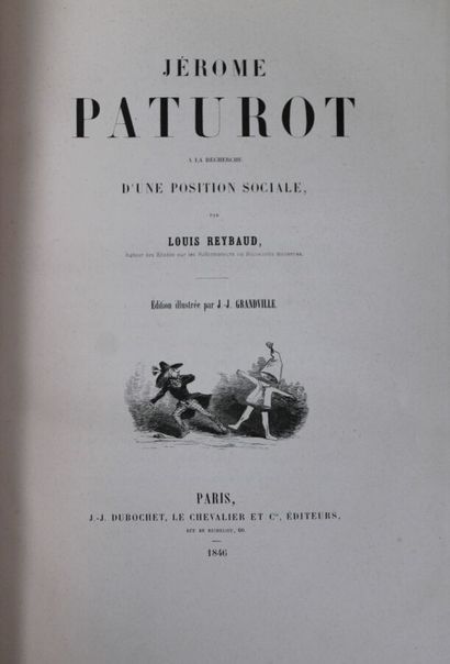 null REYBAUD (Louis) : Jérome Paturot à la recherche d'une position sociale. Paris,...