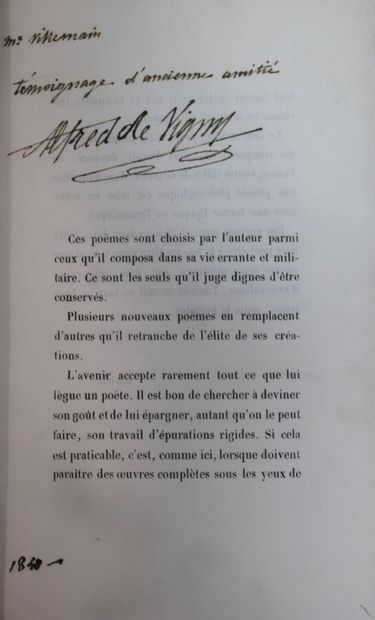 null VIGNY (Alfred de) : Les Destinées. Poëmes philosophiques. Paris, Lévy, 1864...