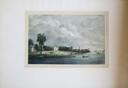 null SURINAME - 19th century lithograph by Benoist, on wove paper. Antique colors....