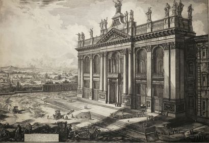 null PIRANESI Giovanni Battista (1720 - 1778) - "Veduta della Facciata della Basilica...